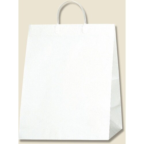 HEIKO 手提げ紙袋 ワイドバッグ ホワイト M