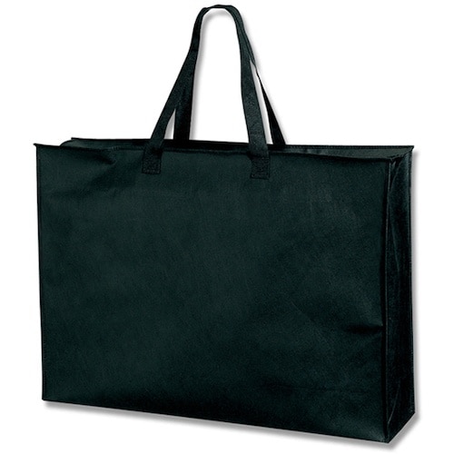 HEIKO 手提げ袋 Fバッグ 黒 チャック付3L