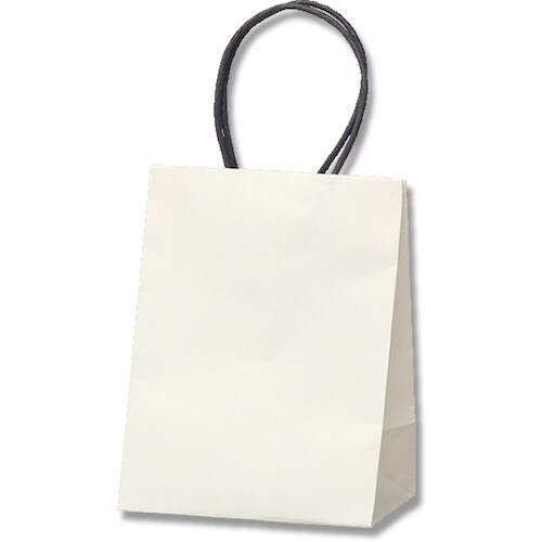 HEIKO 手提げ紙袋 プチバッグ 白無地 9−6