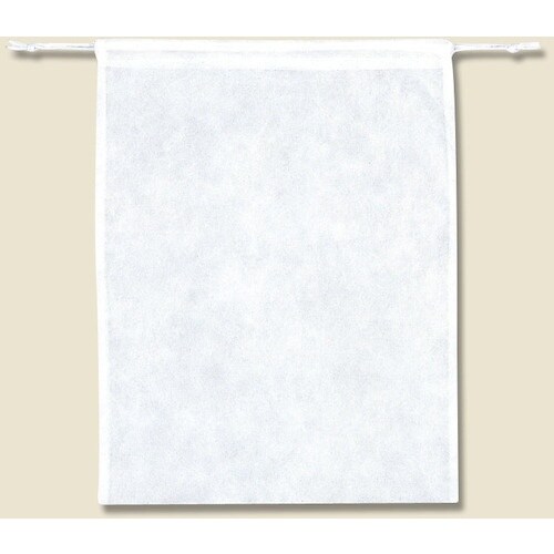 HEIKO 不織布バッグ 巾着タイプ 薄口シロ K