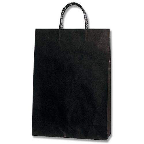 HEIKO 手提げ紙袋 スムースバッグ 2才 黒無