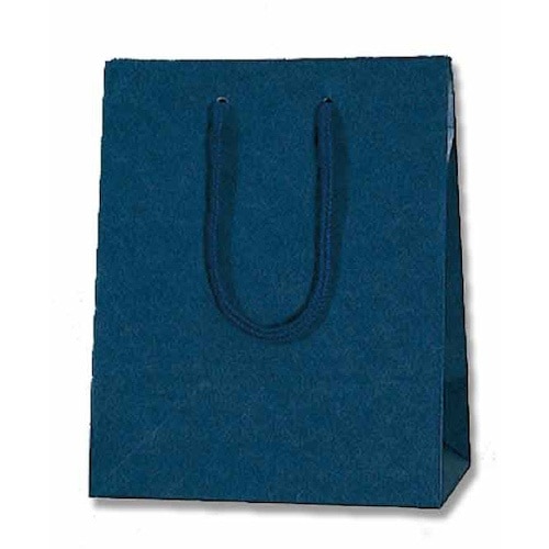 HEIKO 手提げ紙袋 カラーチャームバッグ 紺