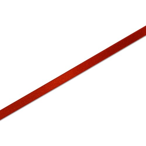 HEIKO シングルサテンリボン アカ 9×20