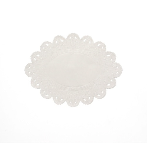 スワン レースペーパー 白 小判型 9号 100枚