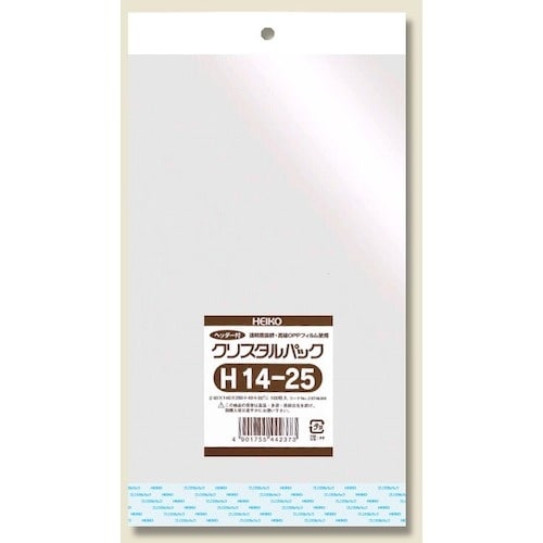 HEIKO OPP袋 クリスタルパック ヘッダー付