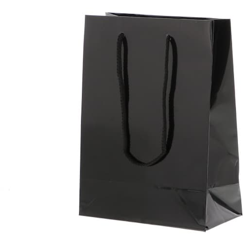 HEIKO 手提げ紙袋 ブライトバッグ 黒 T−3