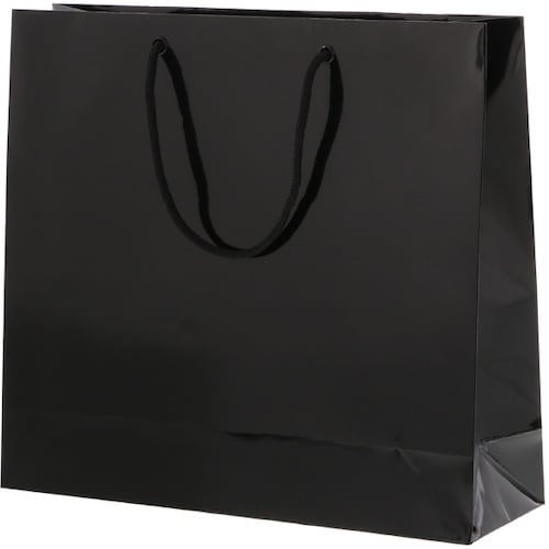 HEIKO 手提げ紙袋 ブライトバッグ 黒 GM