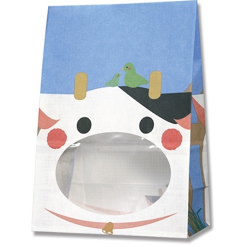 HEIKO 角底袋 パックンバッグ ウシ S1F