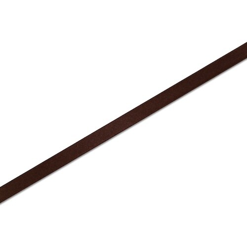 HEIKO シングルサテンリボン ココア 9×20