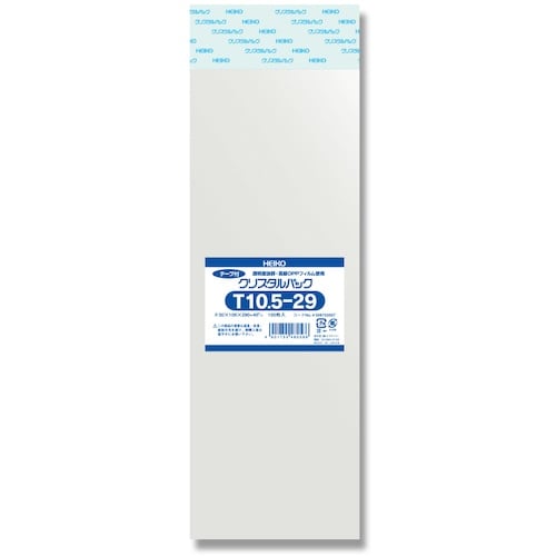 HEIKO OPP袋 クリスタルパック テープ付