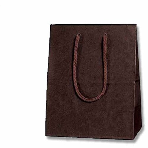 HEIKO 手提げ紙袋 カラーチャームバッグ ブラ