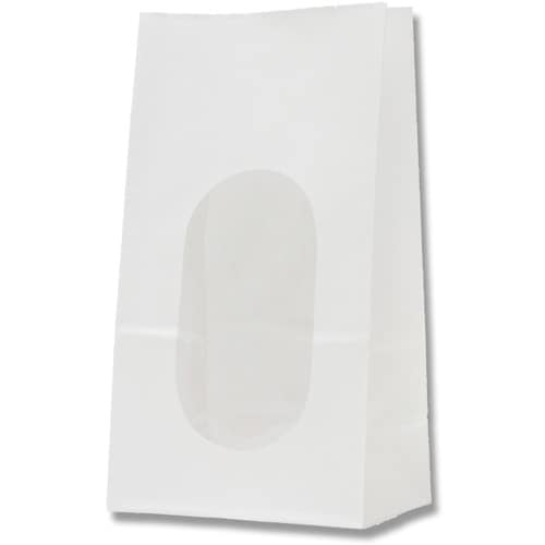 HEIKO 窓付き角底袋 No.4 白無地 50枚