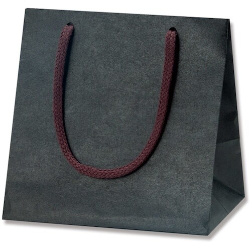 HEIKO 手提げ紙袋 カラーチャームバッグ 黒