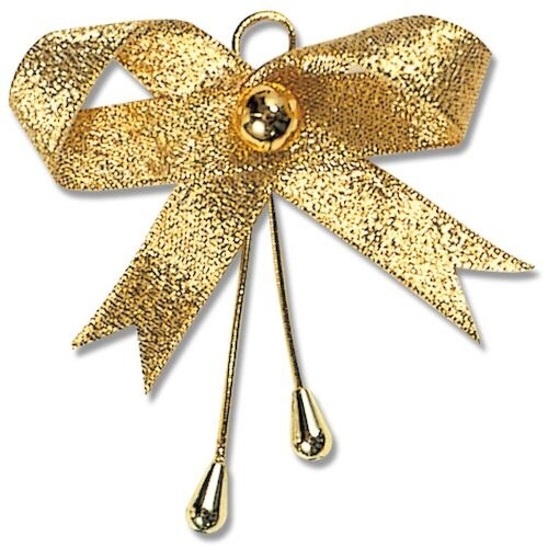 HEIKO リボンビーズタイ ゴールド 12個入り