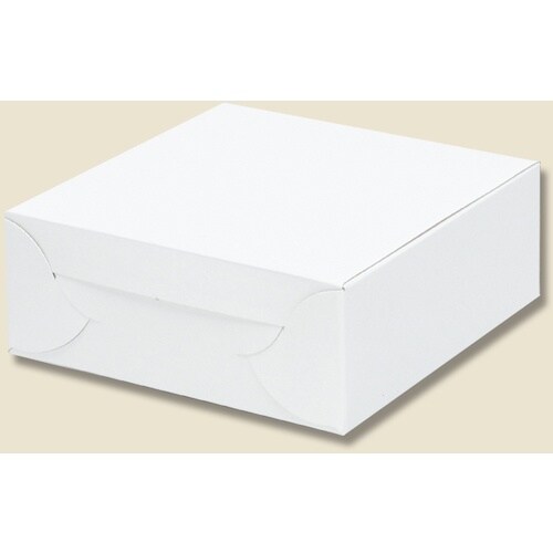 HEIKO 白地カートン ケーキ4個用 10P 白