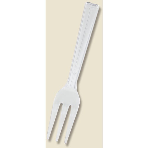 HEIKO プラスチックフォーク 透明 12cm