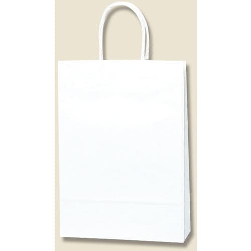 HEIKO 手提げ紙袋 スムースバッグ 白無地 S