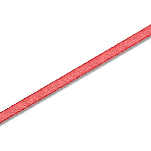 HEIKO Fオーガンジーリボン アカ 12×30