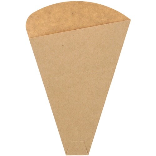 HEIKO クレープ三角袋 未晒無地 ミシン目入り