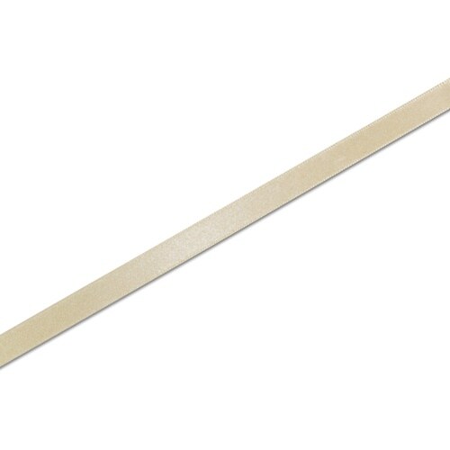 HEIKO シングルサテンリボン アイボリー 9×