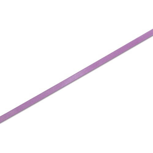 HEIKO シングルサテンリボン ムラサキ 6×2