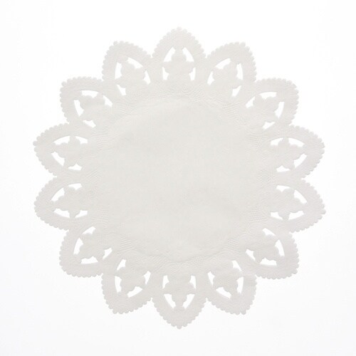 スワン レースペーパー 白 丸型 10号 100枚