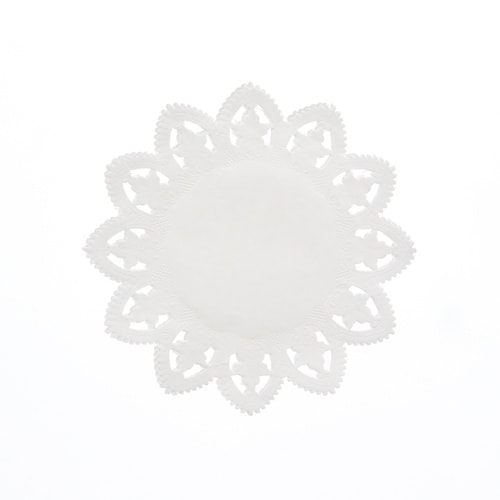 スワン レースペーパー 白 丸型 6号 100枚入