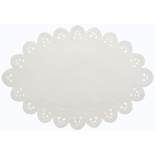 スワン レースペーパー 白 小判型 20号 100