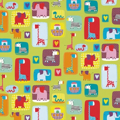 HEIKO 包装紙 アニマルワッペン 半才 50枚