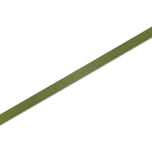 HEIKO シングルサテンリボン オリーブ 9×2
