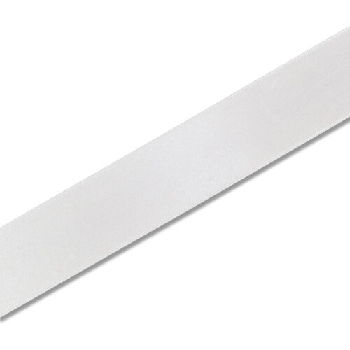 HEIKO シングルサテンリボン シロ 36×20