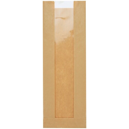 HEIKO 食品袋 窓付ガゼットパック 筋入無地ク