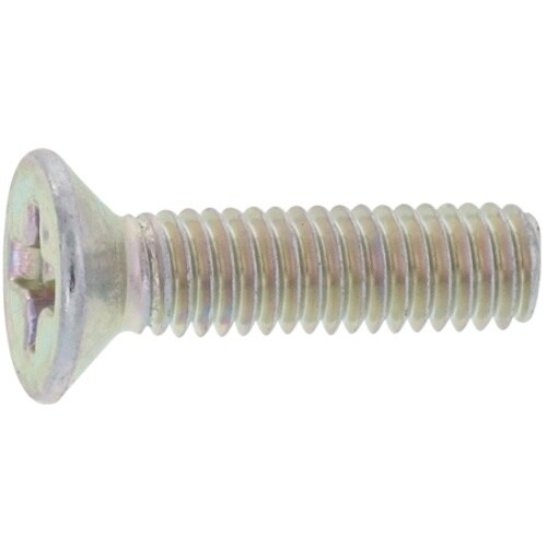 SUNCO 三価ホワイト(+−)サラ小ネジ 4×8