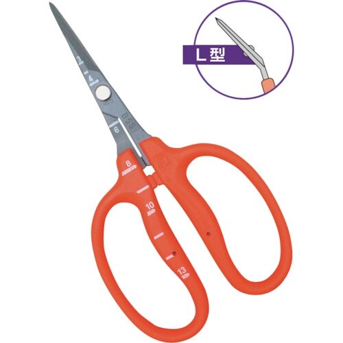 チカマサ ステンレスフッ素加工ぶどう手入れ鋏L型