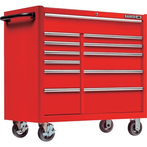BAHCO スチール製ワゴン 複合2列12段引き出