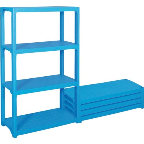 サンコー プラスチック棚 805588 L−2青