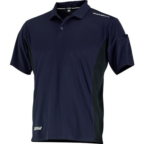 カジメイク 8847 冷感プリント半袖ポロシャツ