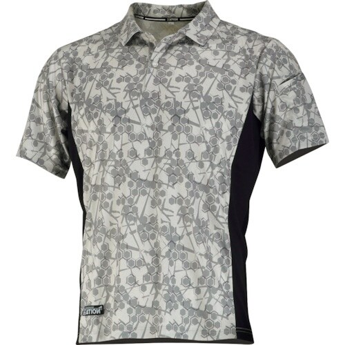 カジメイク 8847 冷感プリント半袖ポロシャツ