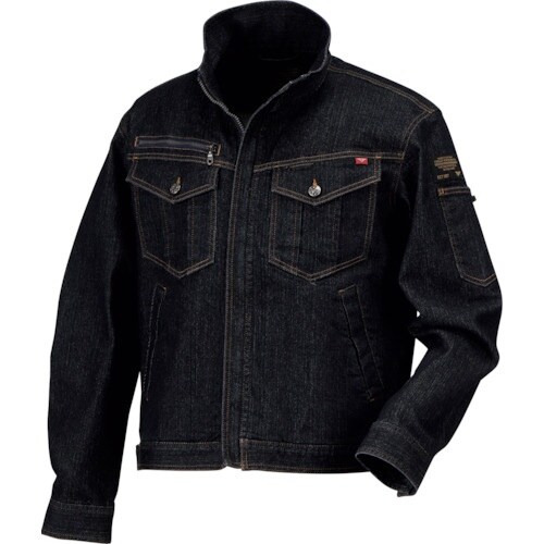 カジメイク 6820 激ラクデニムブルゾン ネイビ