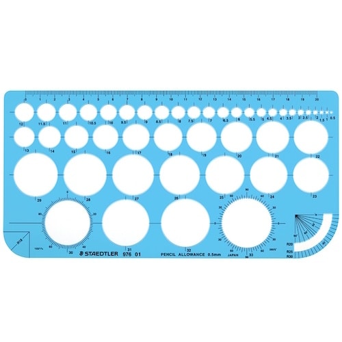 ステッドラー 722401)テンプレート 円定規
