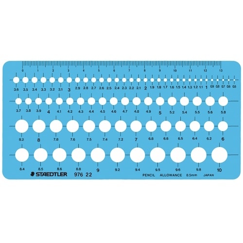 ステッドラー 722420)テンプレート 極小円定