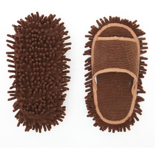 アイメディア マイクロファイバー履くモップ ブラ