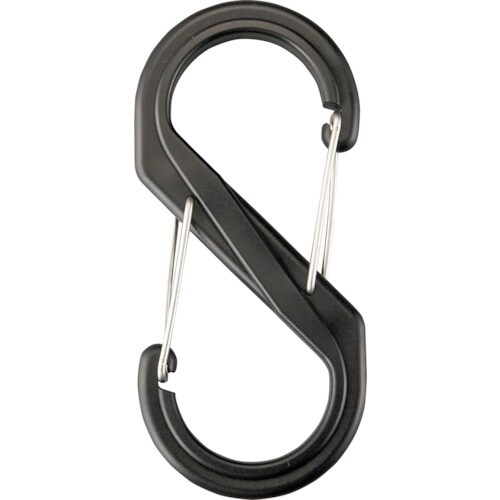 緑十字 S型カラビナ SKTD−BK ブラック 1