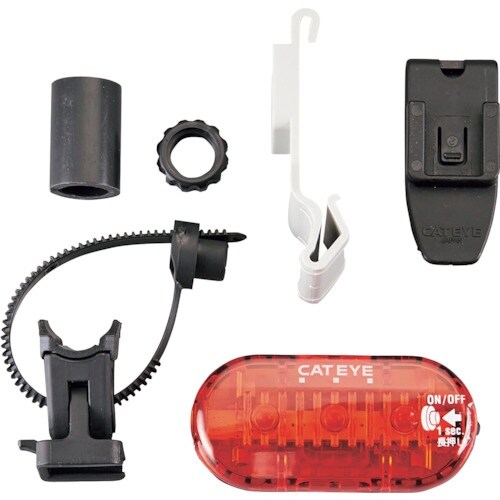 緑十字 ヘルメット用点滅灯 赤 ST651(一般溝