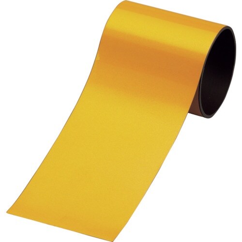 緑十字 マグネットシート 反射タイプ 黄 マグネ1