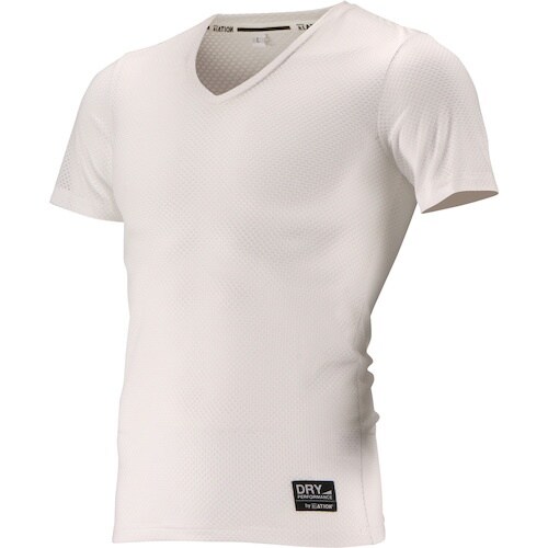 カジメイク 8823 クレーターメッシュVネック半