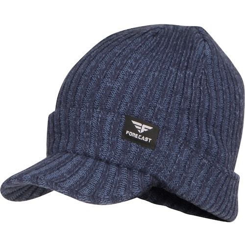 カジメイク つば付きニット帽 オスロ帽 インディゴ