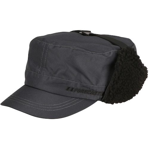 カジメイク 防寒耳付ワークキャップ チャコールグレ
