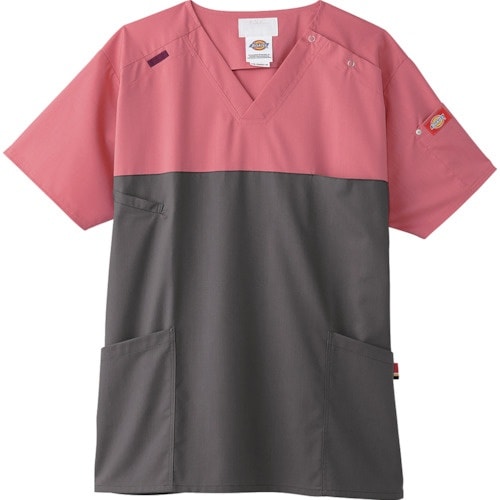 FOLK スクラブ ピンク×ガンメタ SS