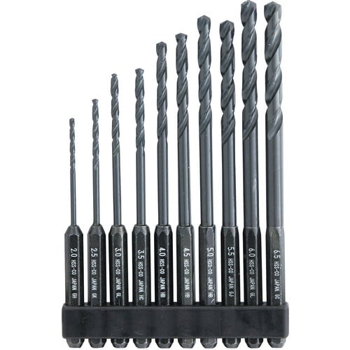 ウイニングボア 六角軸ステンレス用ドリル10本組セ